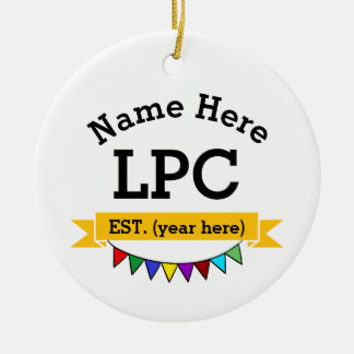 LPC Gift Licensed Professionell Counselor Julgransprydnad Keramik