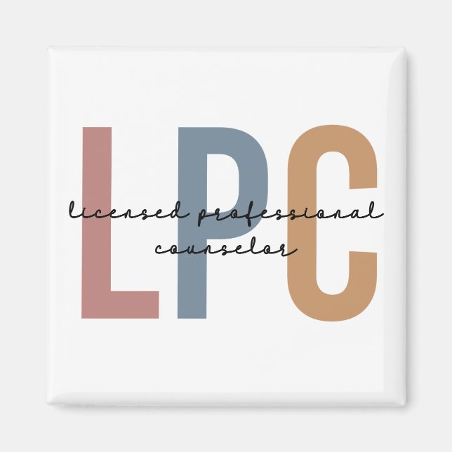 LPC Licensed Professionell Counselor Magnet (Framsidan)