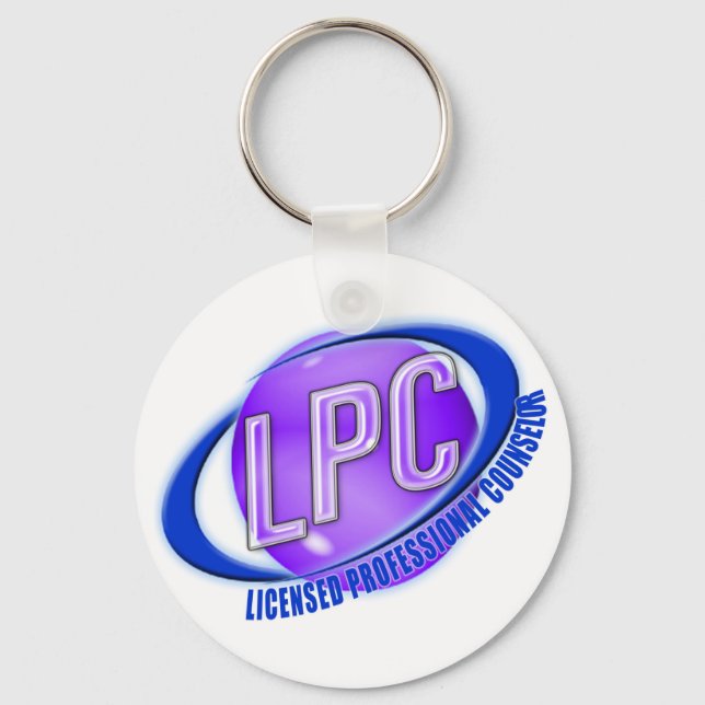 LPC SWOOSH LOGOTYP LICENSED PROFESSIONELL COUNSELO NYCKELRING (Framsida)