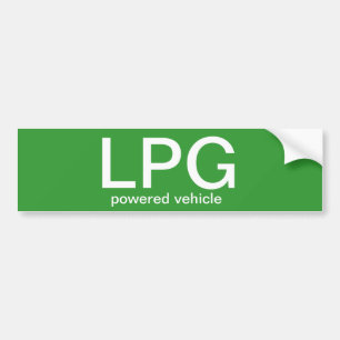 LPG drivit fordon - bildekal