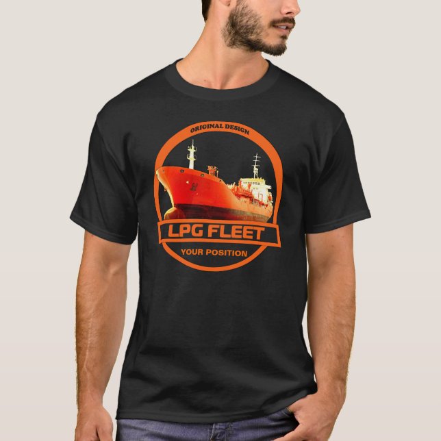 Lpg-flotta - svart t-shirt (Framsida)
