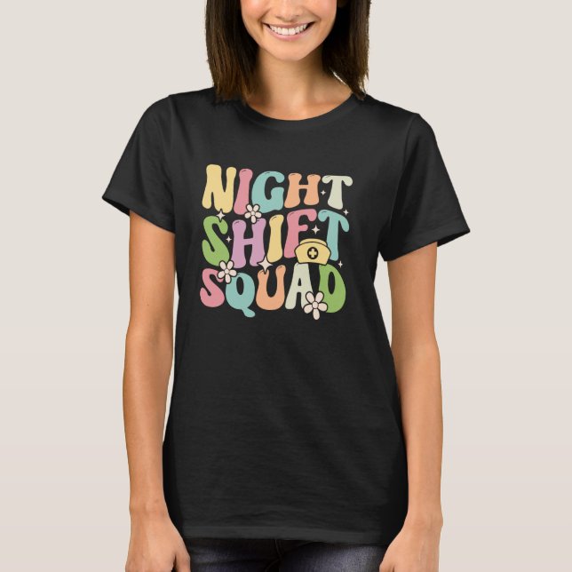 Lpn Cna Uggla Nattskift Älskare Fo T Shirt (Framsida)