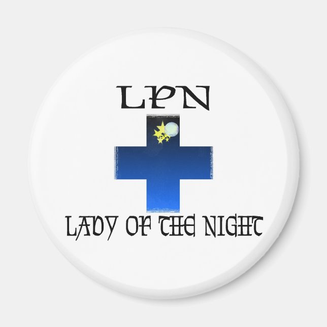 LPN-Dam i natten Magnet (Framsidan)