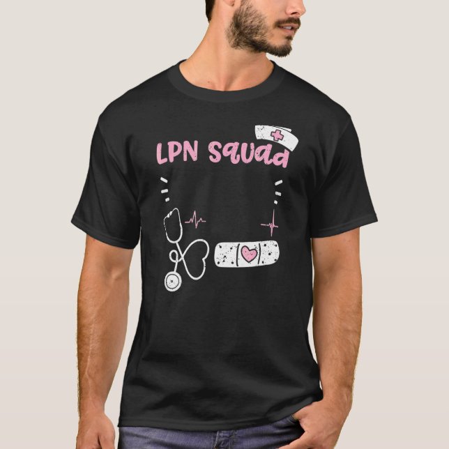 Lpn Lpn Squad Nurse Ord T Shirt (Framsida)