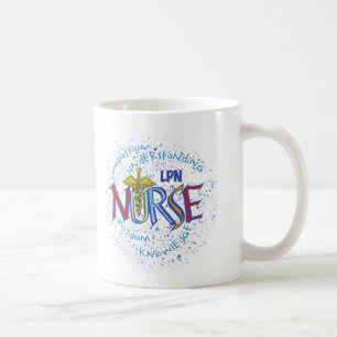 LPN Nurse Motto Kaffemugg
