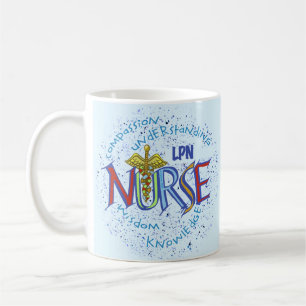 LPN Nurse Motto Kaffemugg