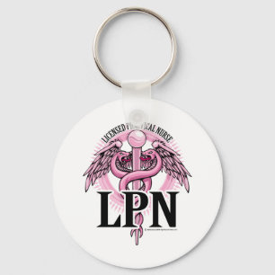 LPN ROSA Caduceus Nyckelring