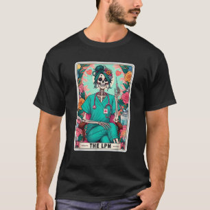 LPN Tarot Card Skeleton-licensierad praktisk Nur T Shirt