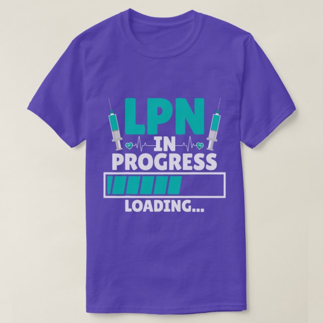 LPN under pågående inläsning - framtida LPN-sjuksk T Shirt (Design framsida)