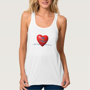 LPOTW Heart Tanktop Linne Med Racerback