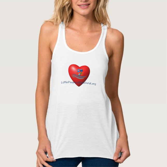 LPOTW Heart Tanktop Linne Med Racerback (Framsida)