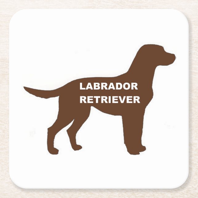 LR-choklad namn silhouette Underlägg Papper Kvadrat (Framsidan)