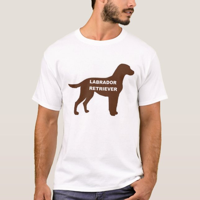 LR-chokladlabbet namn silhouette T Shirt (Framsida)