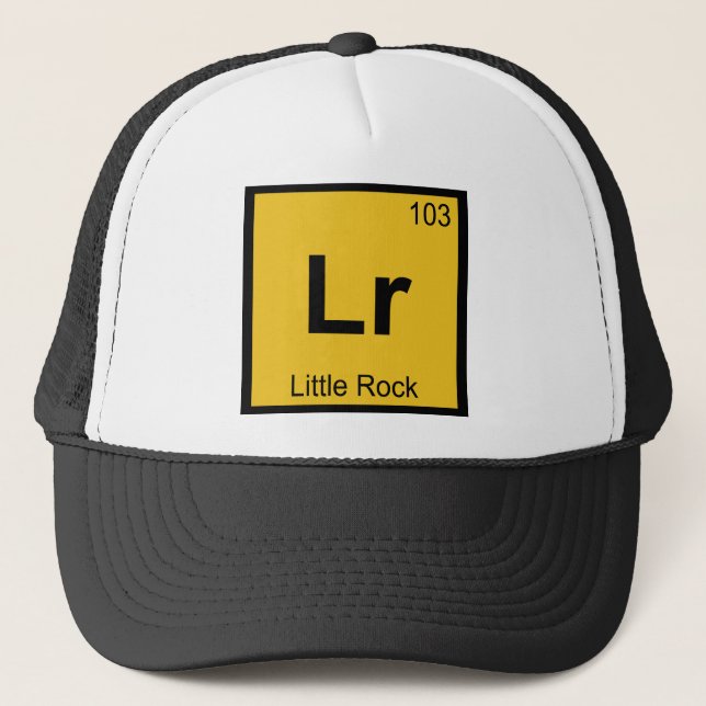 Lr - Little Rock Arkansas Kemi Periodiska Systemet Truckerkeps (Framsida)
