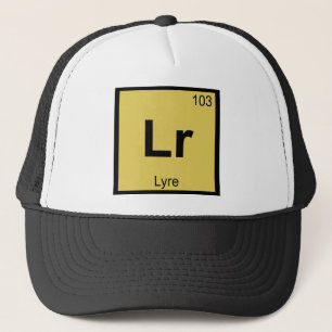 Lr - Lyra Musik Kemi Periodiska Systemets Symbol Truckerkeps