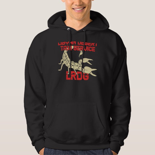 Lrdg British Speciell Force Range Desert Group Lib Hoodie (Framsida)