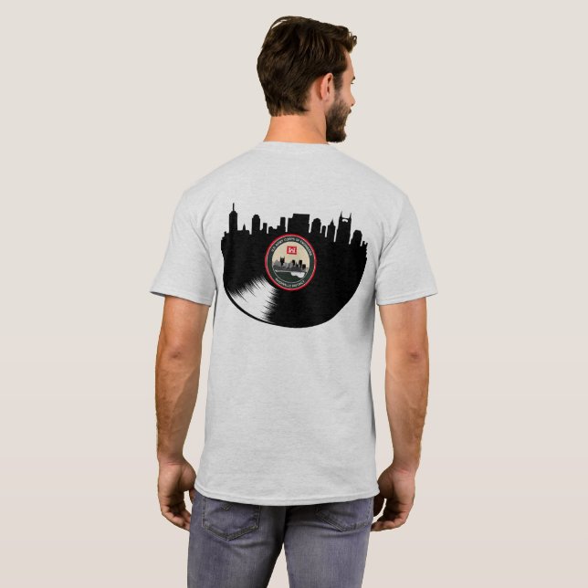 LRN Skyline Record Vinyl T Shirt (Hel baksida)
