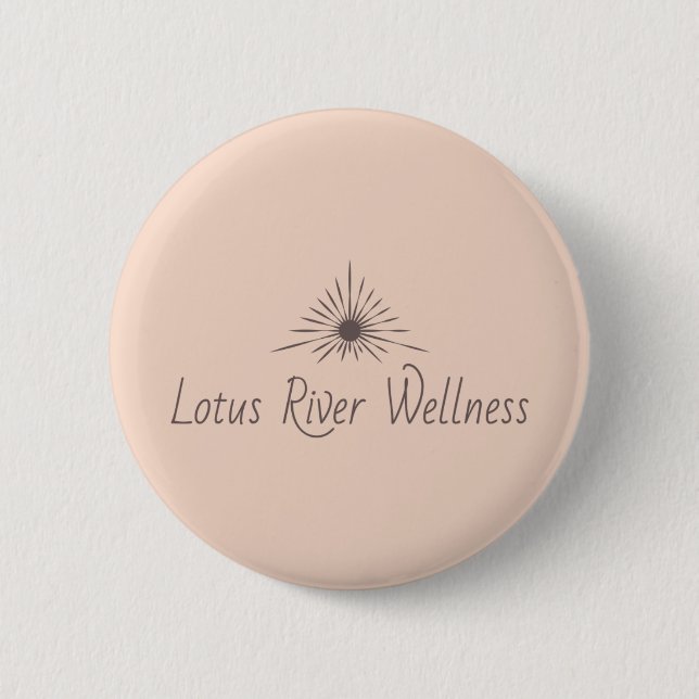 LRW Sun Logo Brand Muted Blush Button Knapp (Framsida)