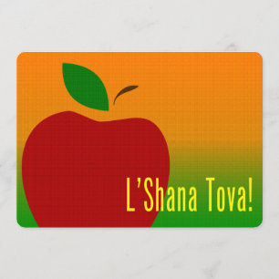 L'Shana Tova Apple Inbjudningar