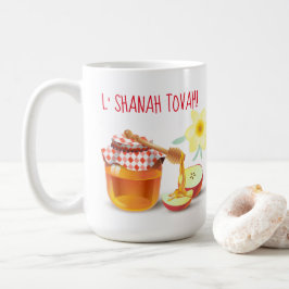 L'Shanah Tovah! Bra och nyårshonung Kaffemugg