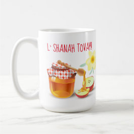 L'Shanah Tovah! Bra och nyårshonung Kaffemugg