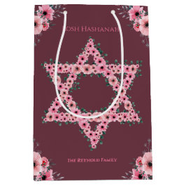 L'Shanah Tovah Star of David Rosa Flower