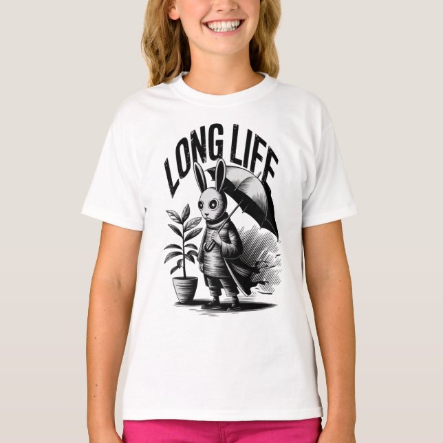LSNII Life Rabbit Umbrella T-Shirt (Framsida)