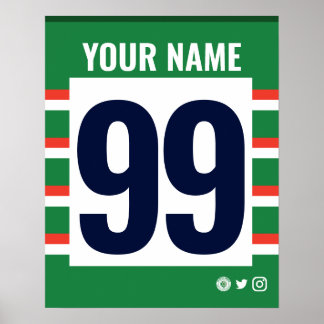 Lstr Tigers Personlig Rugby Shirt Poster