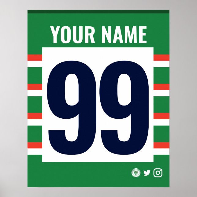 Lstr Tigers Personlig Rugby Shirt Poster (Framsidan)