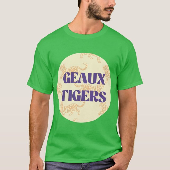 lsu geaux tigrar t shirt (Framsida)