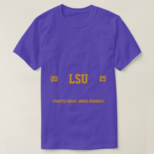 LSU Tigers 2025 T Shirt (Design framsida)
