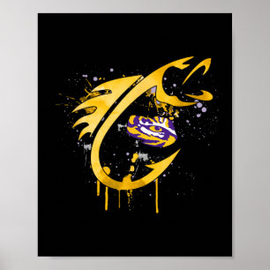 Lsu Tigers Fiske Fiskekrok  Poster