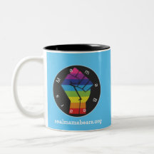 Lt Blue Resistent Rainbow Mugg