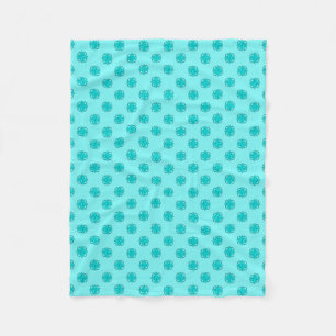 Lt Blue/Teal Klöver Ribbon av Kenneth Yoncich Fleecefilt