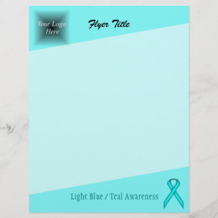 Lt Blue / Teal Standard Ribbon av Kenneth Yoncich Reklamblad