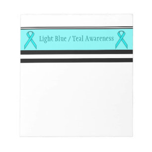 Lt Blue/Teal Standard Ribbon bv Kenneth Yoncich Anteckningsblock