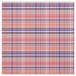 Lt Coral Navy Wht Preppy Madras Stil Play Sz3#2 Tyg