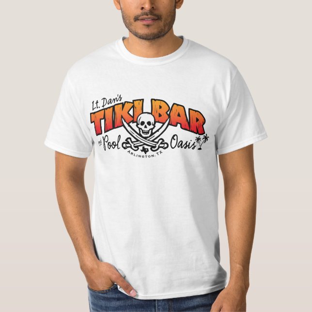 Lt. Dans Tiki pub & bassängoasMerchandise Tee Shirt (Framsida)