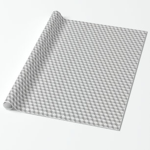 Lt Grått White Shaded 3D Titta på kubar Presentpapper
