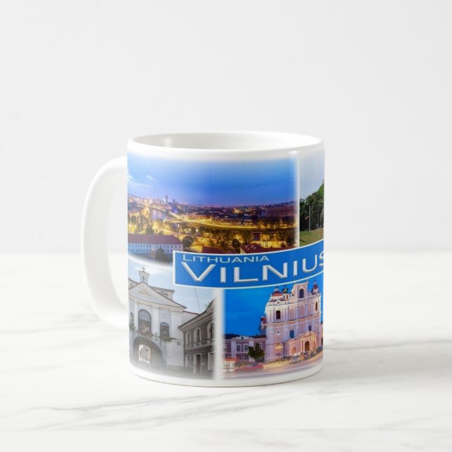 LT Litauen - Vilnius - Kaffemugg (Framsida vänster)