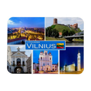 LT Litauen - Vilnius - Magnet