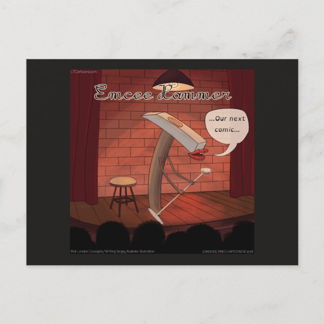 LTCartoons Verktyg For Komikers Rick London Vykort (Framsida)