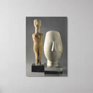 (Lto R) figurinen med den korsade ärmar, Cycladic Canvastryck