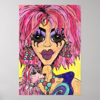 Lu Lash och Dam Lana Poster