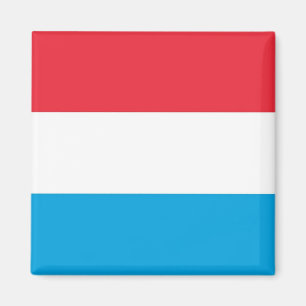 LU - Luxemburg - Flagga Magnet