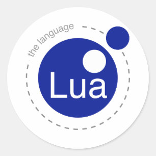 Lua klistermärkear runt klistermärke