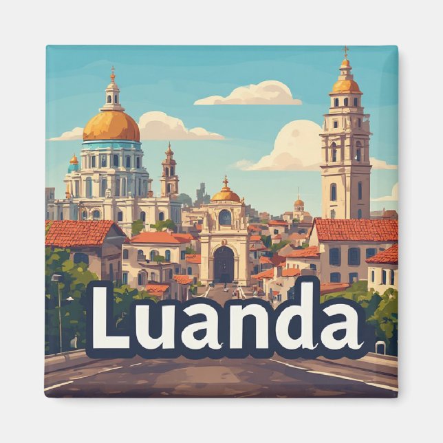 Luanda Angola Resa Present För Besökare 🗺️ Magnet (Framsidan)
