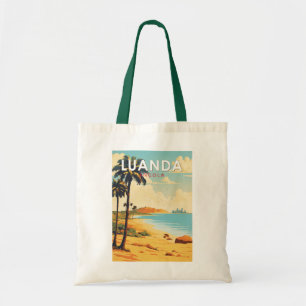 Luanda Angola Travel Art Vintage Tygkasse