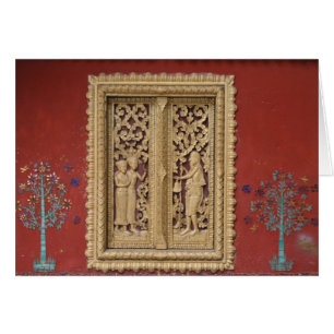 luang-fönster hälsningskort