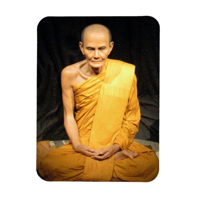 Luang Poo Mun Bhuridatto ... Buddhist Munk Magnet (Vertikal)